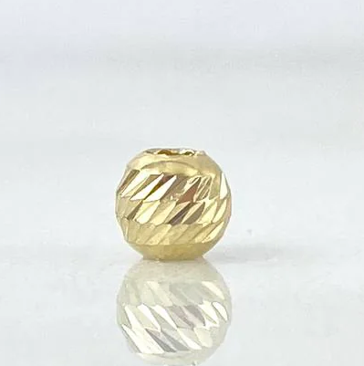 Balín Diamantado 7mm Oro Amarillo
