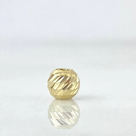 Balín Diamantado 6mm Oro Amarillo
