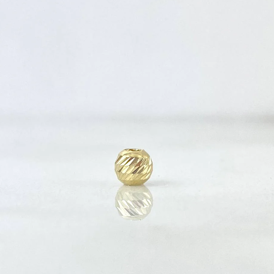 Balín Diamantado 4mm Oro Amarillo